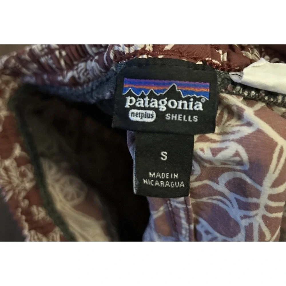 PATAGONIA PRINTED Red Mushroom‎ Forest BOARD SHORT MEN'S Small